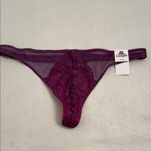 B. Tempted purple and pink thong panty xl